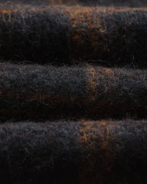 WAX LONDON Whiting Overshirt Drawn Check | Teal/Orange LEO BOUTIQUE