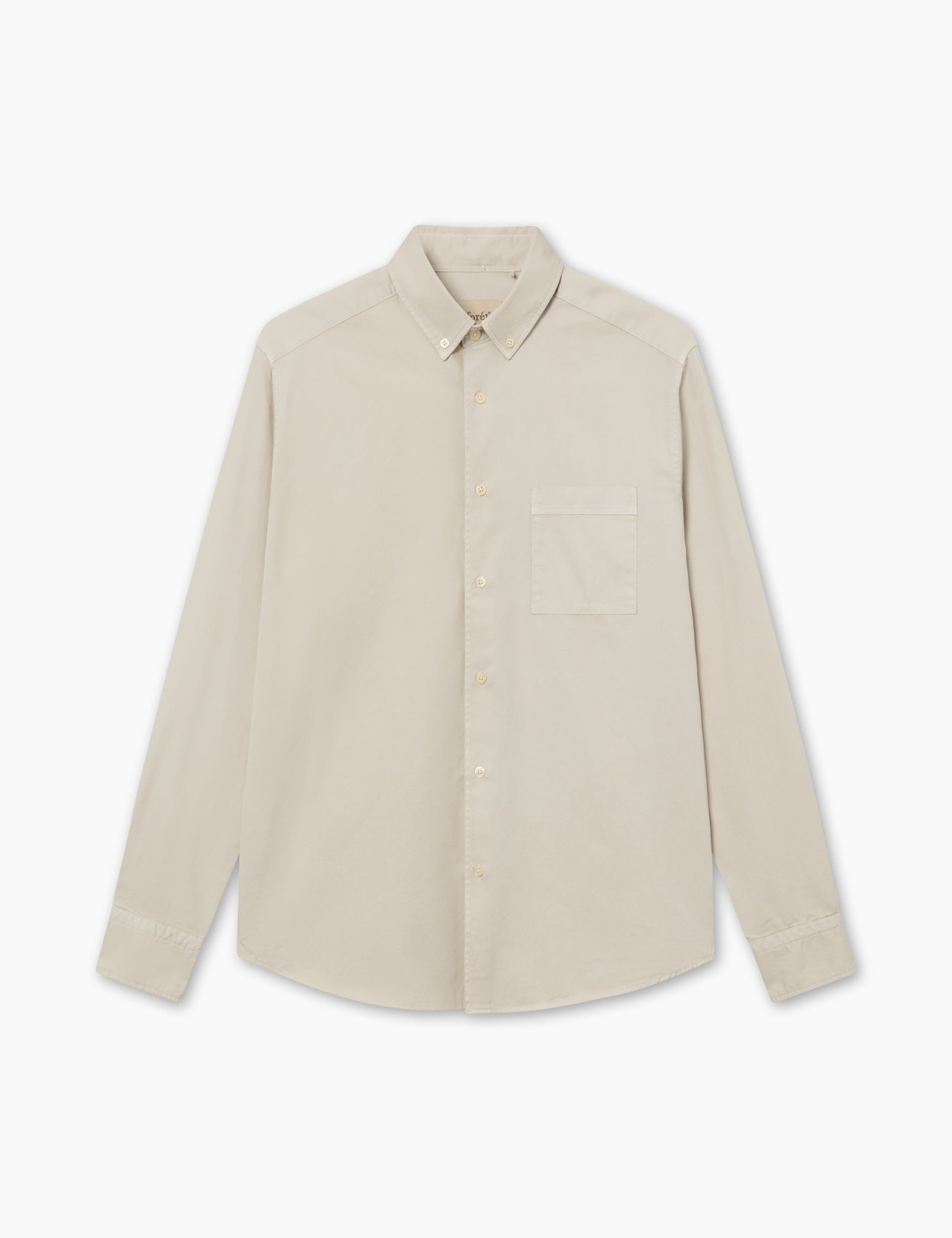 FORET Camp Light Twill Shirt | Oat LEO BOUTIQUE