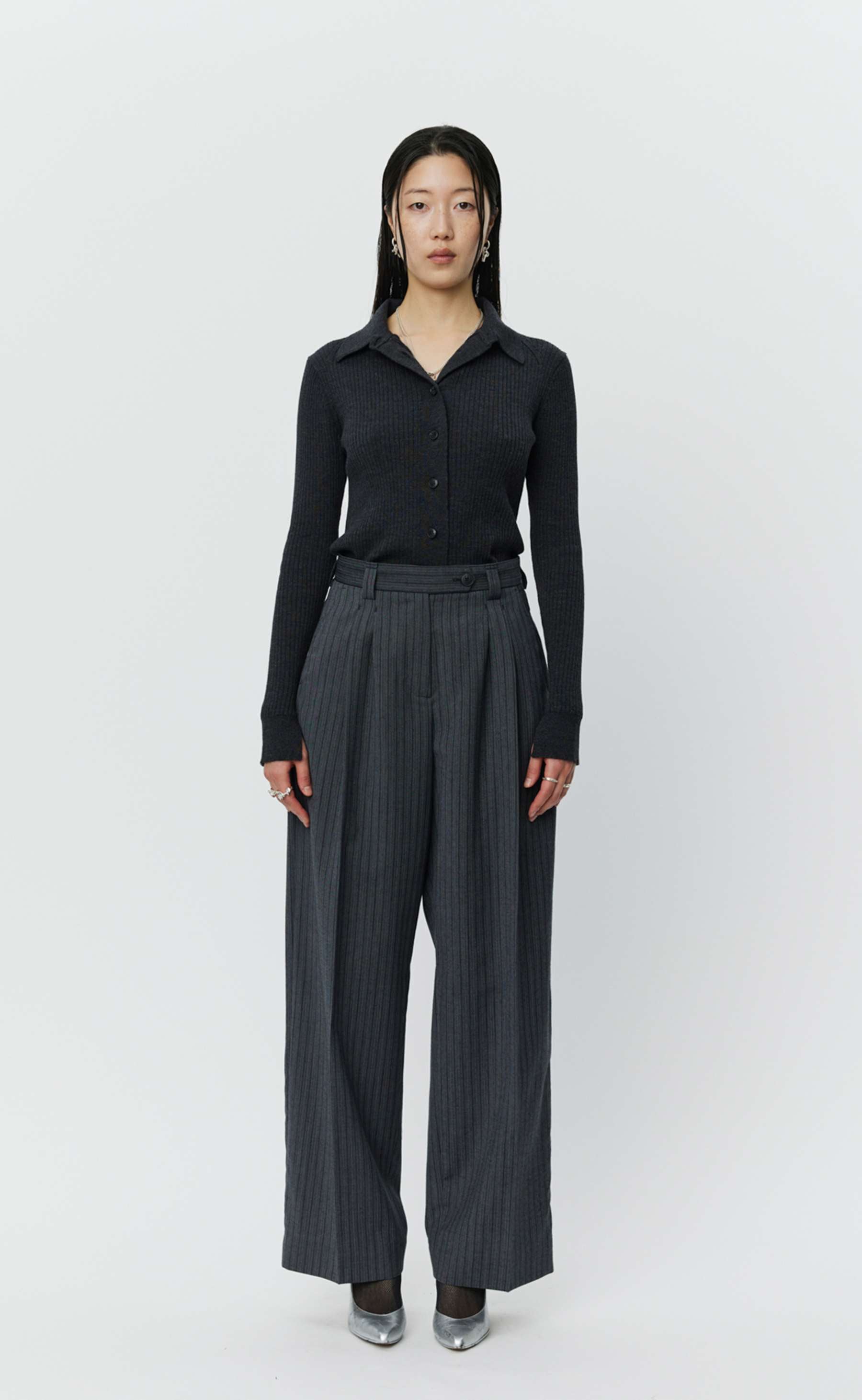 MFPEN Favorite Trousers | Classic Grey Double Stripe LEO BOUTIQUE