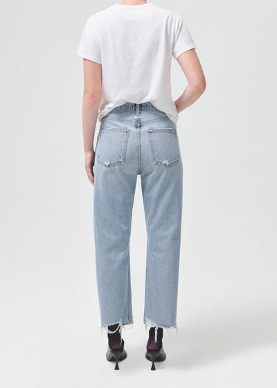 AGOLDE 90's Crop Mid Rise Straight Jean In Nerve LEO BOUTIQUE