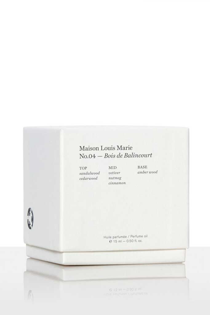 Maison Louis Marie Perfume Oil No. 04 Bois de Balincourt LEO BOUTIQUE