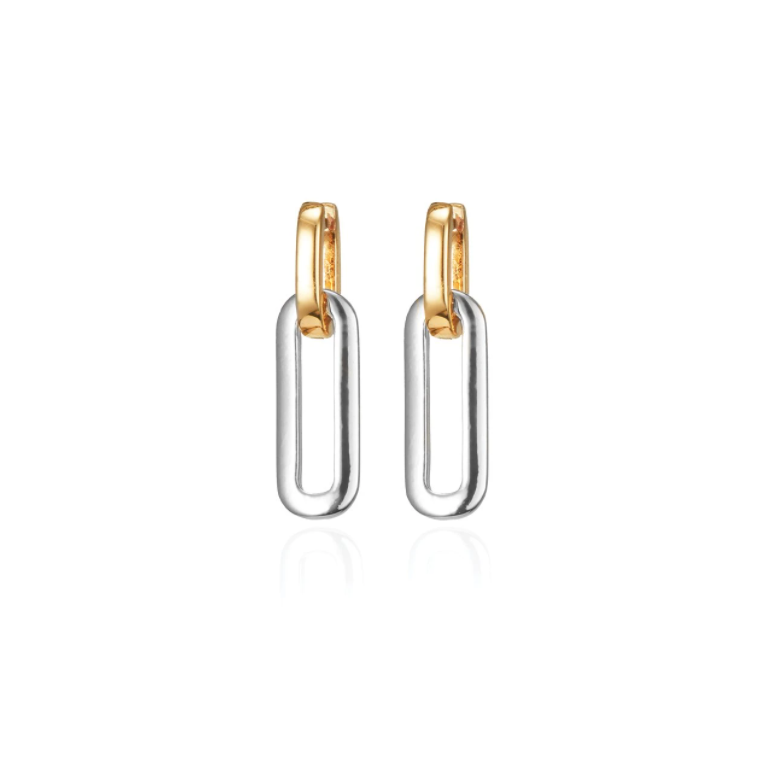 JENNY BIRD Teeni Detachable Link Earrings Two-Tone LEO BOUTIQUE