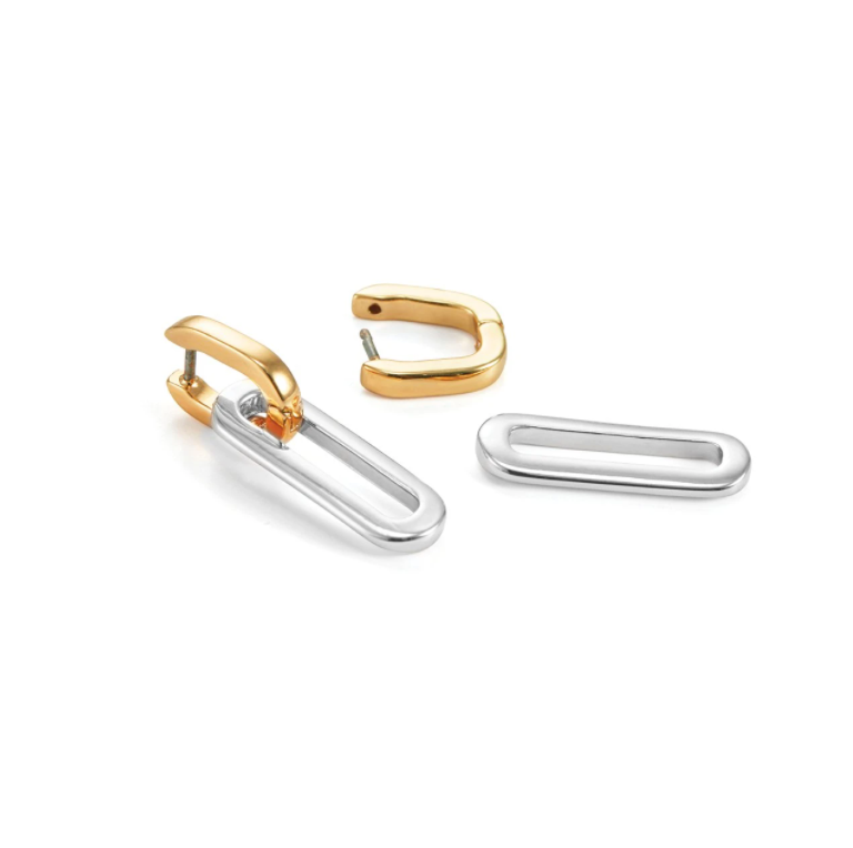 JENNY BIRD Teeni Detachable Link Earrings Two-Tone LEO BOUTIQUE