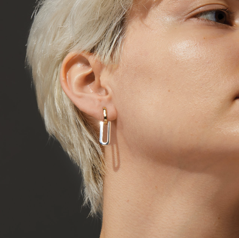 JENNY BIRD Teeni Detachable Link Earrings Two-Tone LEO BOUTIQUE