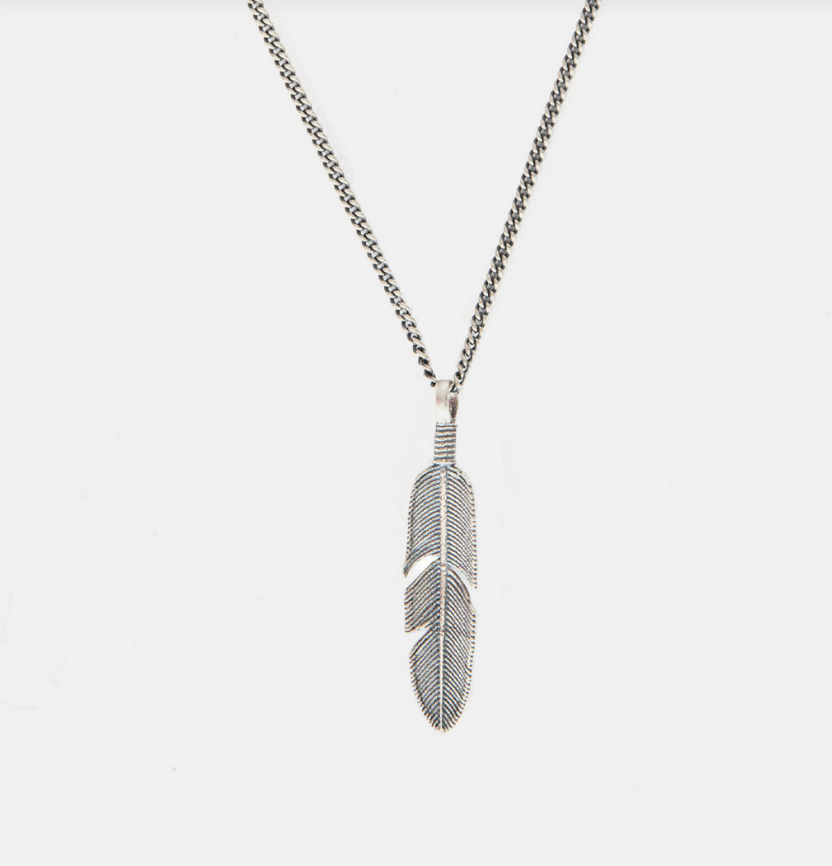 Serge Denimes Ethereal Feather Necklace | Silver Leo Boutique