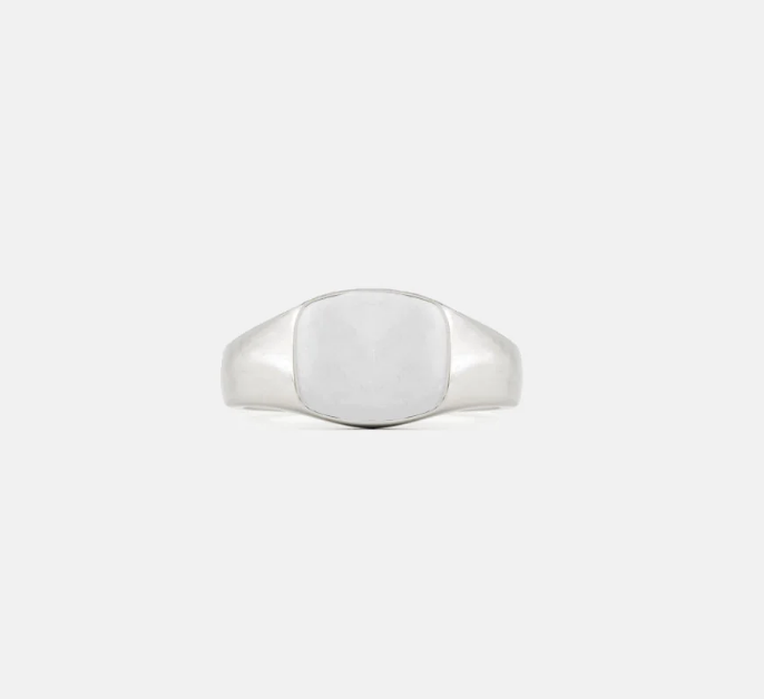 Serge Denimes Signet Ring | Silver Leo Boutique