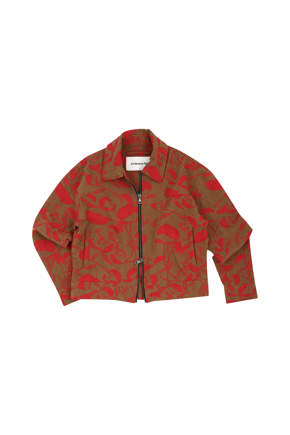 Andersson Bell Flower Embroidery Zip-Up Jacket Leo Boutique